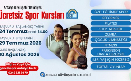 ASFİM'de Ücretsiz Spor Kursları İçin Kayıtlar Başladı! Son Başvuru 29 Temmuz