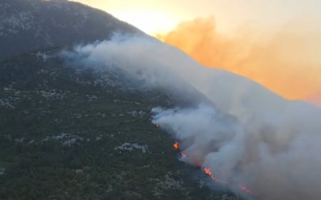 Antalya Kaş'ta orman yangını! Ekipler havadan ve karadan müdahale ediyor
