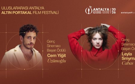 Altın Portakal'ın Genç Başarı Ödülleri Cem Yiğit Üzümoğlu ve Leyla Smyrna Cabas'ın
