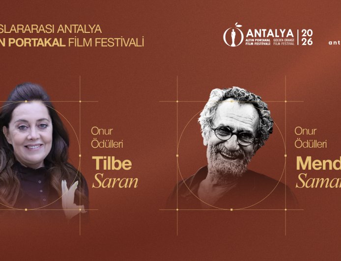 63. Uluslararası Antalya Altın Portakal Film Festivali Onur Ödülleri Menderes Samancılar ve Tilbe Saran'ın