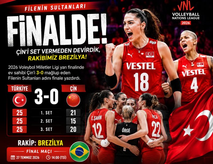 Filenin Sultanları Finalde! Çin'i Set Vermeden Devirdik, Rakip Brezilya
