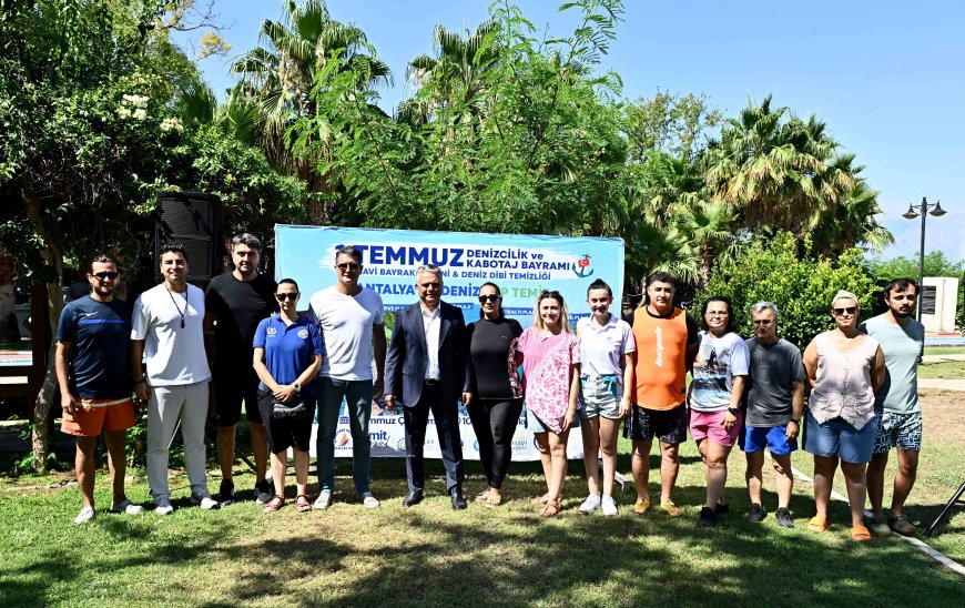 Muratpaşa'da Deniz Dibi Temizliği Erenkuş Plajı'nda Devam Etti: Atıklar Sanat Eserine Dönüşecek