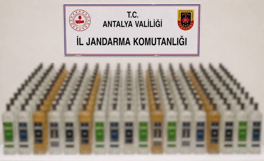 Antalya'da Kaçak İçkiye Jandarma Darbesi! Alanya ve Manavgat'ta Operasyon