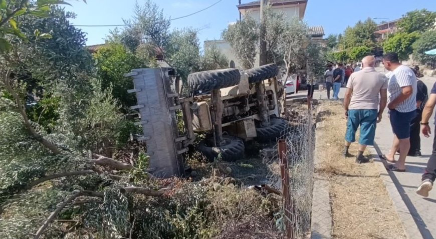 Manavgat'ta Devrilen İş Makinesinin Sürücüsü Hayatını Kaybetti
