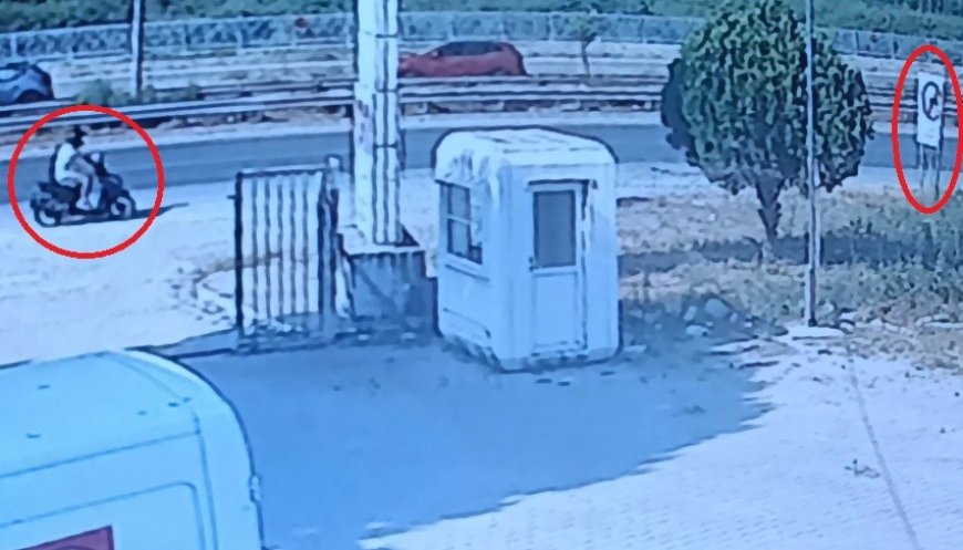 Manavgat'ta Trafik Tabelasına Çarpan Motosikletli Kask Sayesinde Hayatta Kaldı