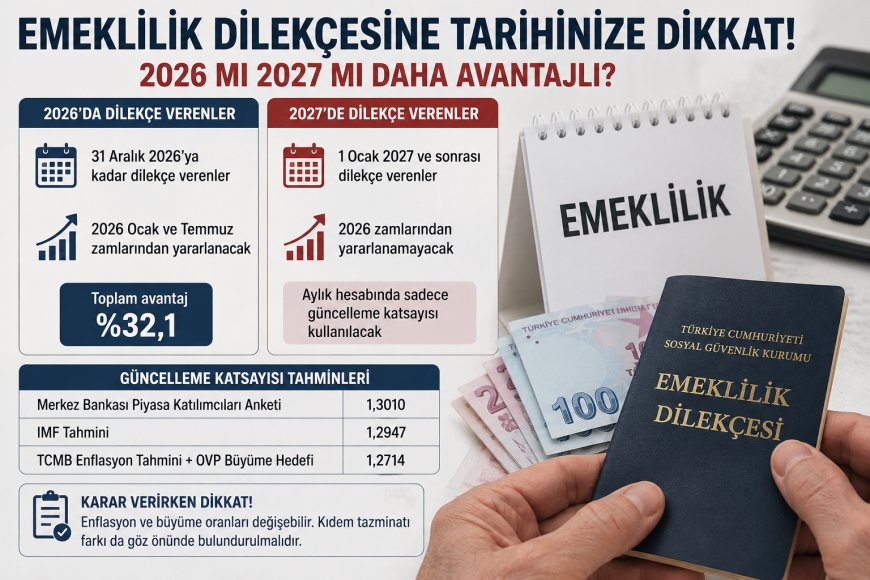 Emeklilik Dilekçesinde 2026 mı 2027 mi Daha Avantajlı? Aylık Farkı Belli Oluyor