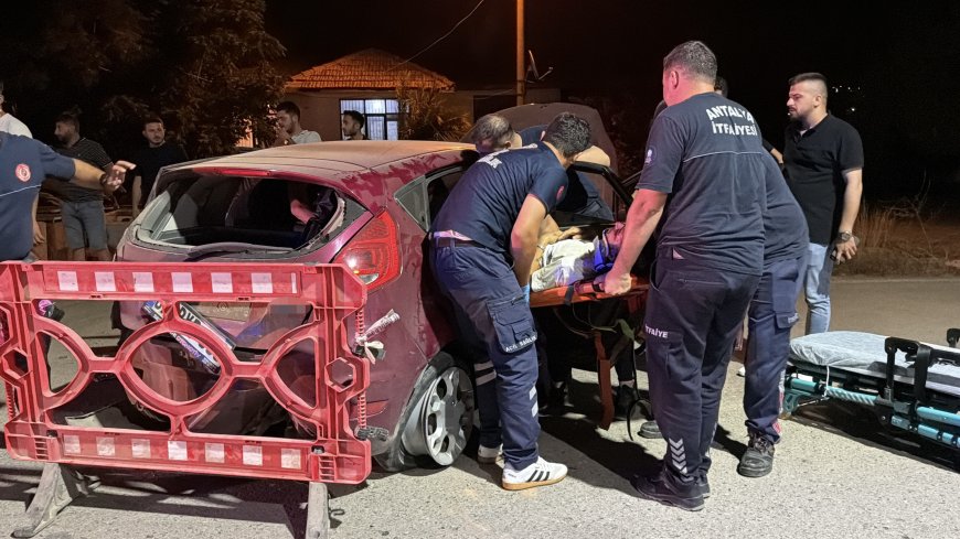 Gazipaşa’da Otomobil Takla Attı: 4 Kişi Yaralandı