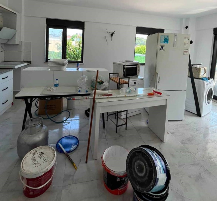 Kemer Belediyesi’nden Yangında Zarar Gören Eve Destek