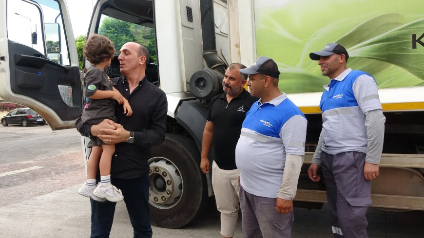 Konyaaltı'nda Yürek Isıtan Hikâye! Minik Arden'in Çöp Kamyonu Hayalini Başkan Kotan Gerçekleştirdi