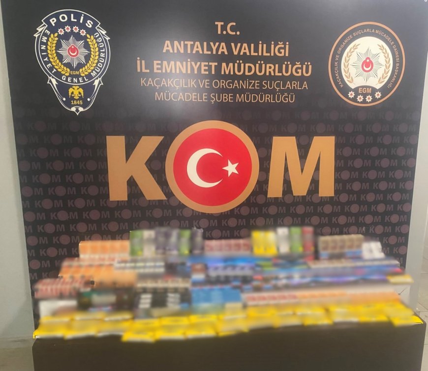 Antalya'da kaçakçılık operasyonları: 1 haftada binlerce kaçak ürün ele geçirildi