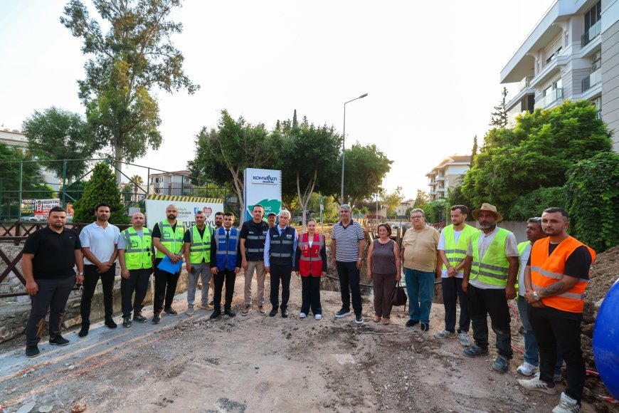 Antalya'ya 60 Milyon Liralık Altyapı Yatırımı! Konyaaltı'nda Taşkın Sorunu Tarih Oluyor