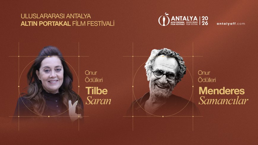 63. Uluslararası Antalya Altın Portakal Film Festivali Onur Ödülleri Menderes Samancılar ve Tilbe Saran'ın