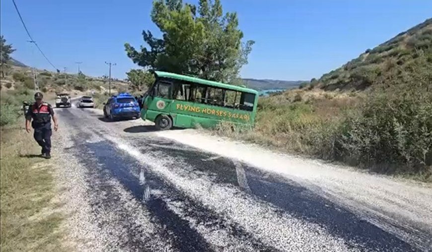 Manavgat'ta Safari Aracı Kaza Yaptı: Turist ve Sürücü Yaralandı