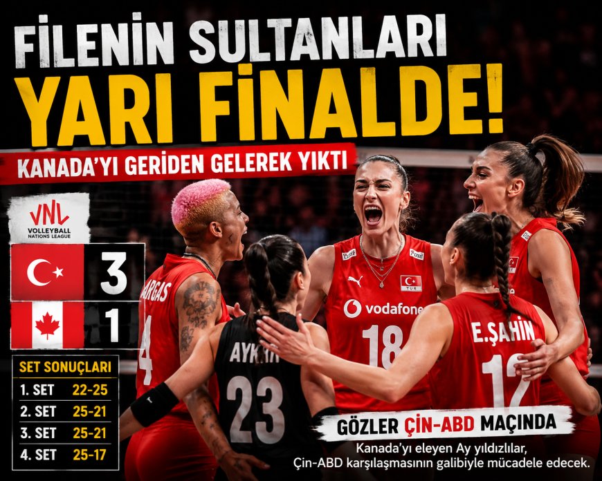 Filenin Sultanları Kanada'yı 3-1 Mağlup Ederek Yarı Finale Yükseldi! Gözler Çin-ABD Eşleşmesinde