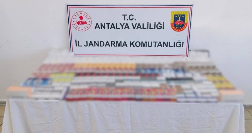Kemer'de Kaçak Sigara Operasyonu! Jandarmadan İşletmeye Baskın