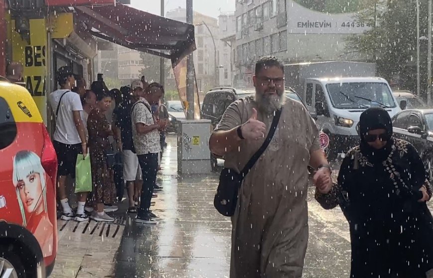 Antalya'da Temmuz Sürprizi! Kavurucu Sıcağın Ardından Aniden Yağmur Yağdı