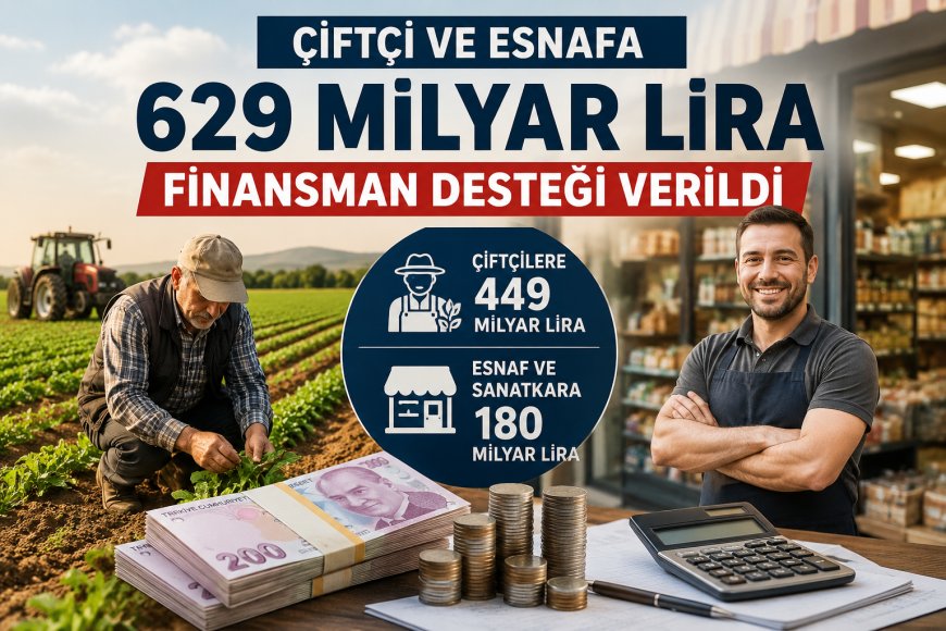Üreticiye Büyük Nefes: Çiftçi ve Esnafa 629 Milyar Liralık Destek