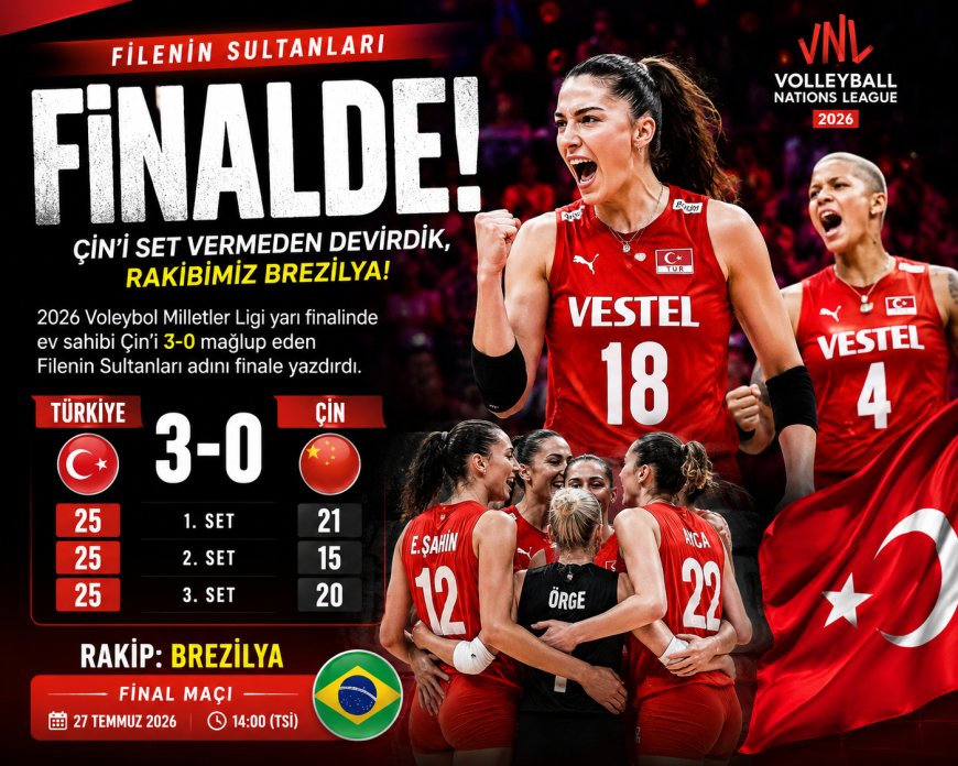 Filenin Sultanları Finalde! Çin'i Set Vermeden Devirdik, Rakip Brezilya