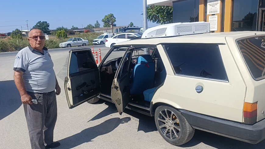 Manavgat'ta Sıcaktan Bunalan Sürücüden İlginç Çözüm! Tofaş Kartal'a Otobüs Kliması Taktırdı