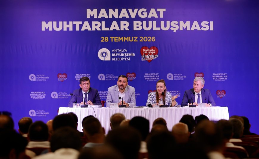 Antalya'nın ilk yüzey suyu projesi ilk kez Manavgat'ta açıklandı