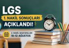 LGS 1. Nakil Sonuçları Açıklandı! 2. Nakil Başvuruları Başladı.