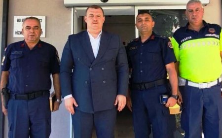 Korkuteli Kaymakamı Yılmazer İlçe Jandarma Komutanlığı'nı Ziyaret Etti