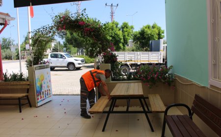 Büyükşehir’den Manavgat’a sosyal yaşam yatırımı: Bank ve piknik masası desteği