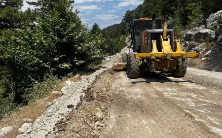 Alanya’nın kırsal yollarında yoğun mesai: Yayla yolları yenileniyor