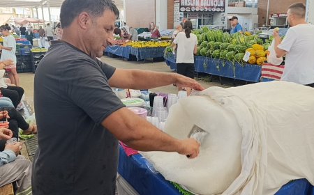 Gündoğmuş Yaylalarından Manavgat Pazarına Doğal Kar: Yaz Sıcağında Karlama Geleneği