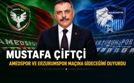 Bakan Çiftçi Açıkladı: Amedspor-Erzurumspor Maçını Tribünden İzleyecekler