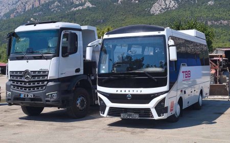 Kemer Belediyesi araç filosuna yeni damperli kamyon.