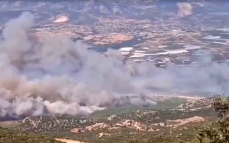 Seydikemer’den Kaş’a Sıçrayan Yangına Havadan ve Karadan Müdahale Sürüyor