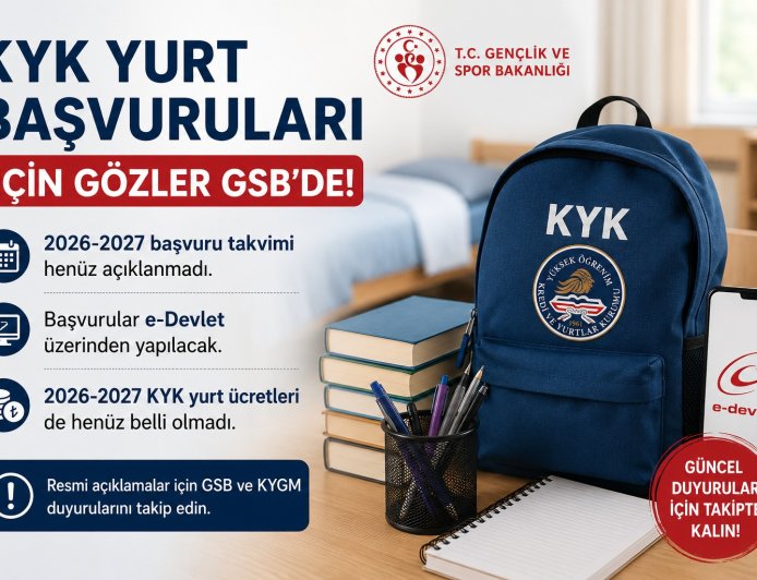 KYK Yurt Başvuruları İçin Gözler GSB’de: 2026-2027 Takvimi Henüz Açıklanmadı