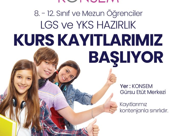 Konyaaltı’nda LGS ve YKS İçin Ücretsiz Kurs Kayıtları Başlıyor.