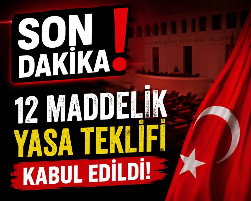 Son Dakika: Terörsüz Türkiye İçin 12 Maddelik Kanun Teklifi Komisyon'dan Geçti