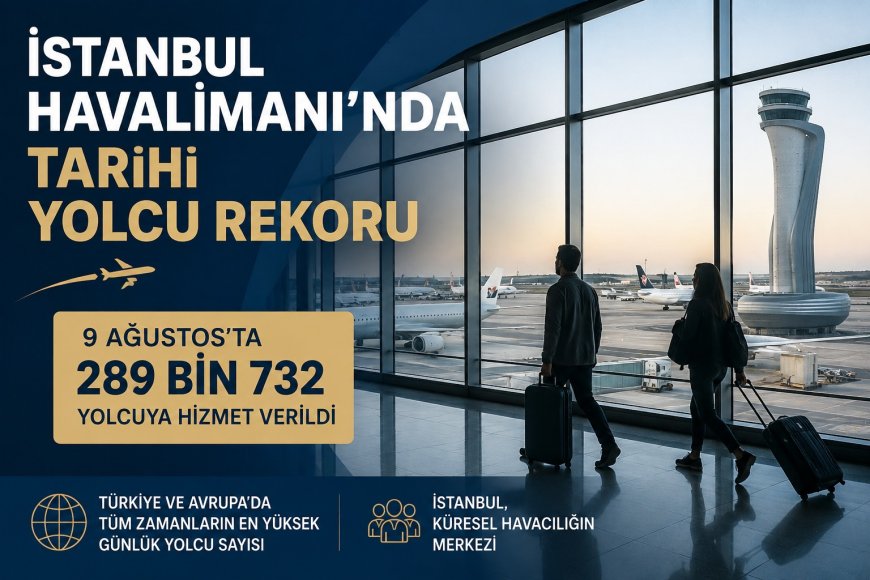 istanbul Havalimanı’nda tarihi yolcu rekoru: 289 bin 732 yolcu