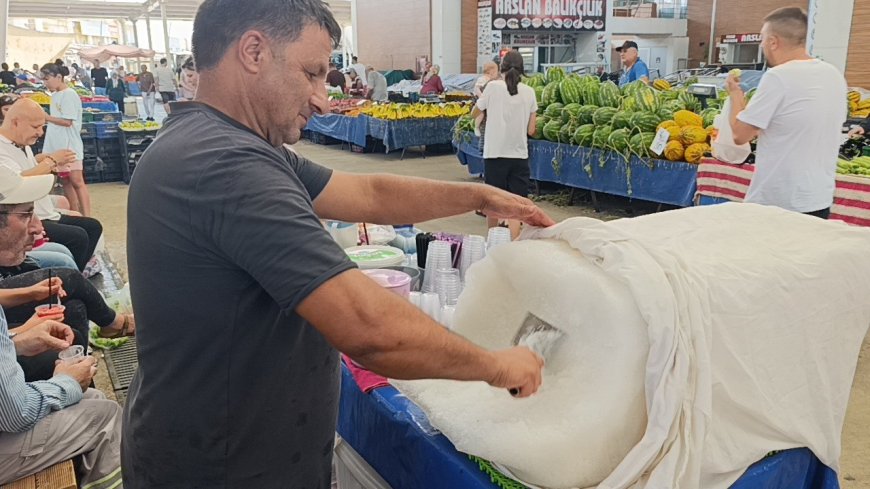 Gündoğmuş Yaylalarından Manavgat Pazarına Doğal Kar: Yaz Sıcağında Karlama Geleneği