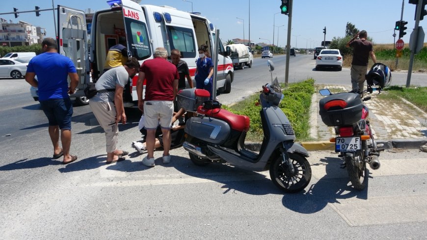Manavgat’ta Motosiklet Kazası: Sürücü Hastaneye Kaldırıldı