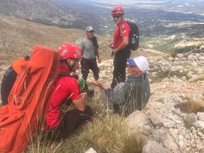Kaş’ta Kayıp Olarak Aranan E.K. Akdağ’ın Eteklerinde Sağ Bulundu.
