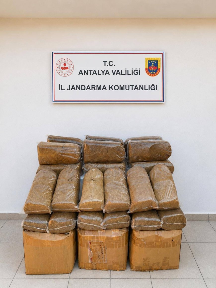 Antalya’da Kaçakçılık Operasyonu: 785 Kilogram Kıyılmış Kaçak Tütün Ele Geçirildi