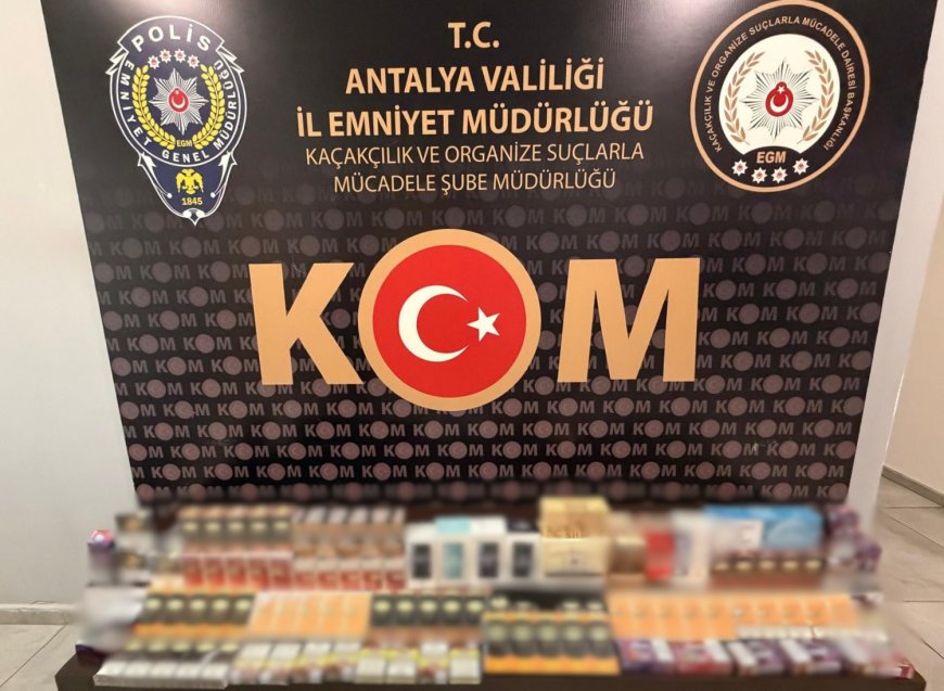 Antalya’da Son Bir Haftada Kaçakçılık Operasyonları: 9 Şüpheli Tutuklandı