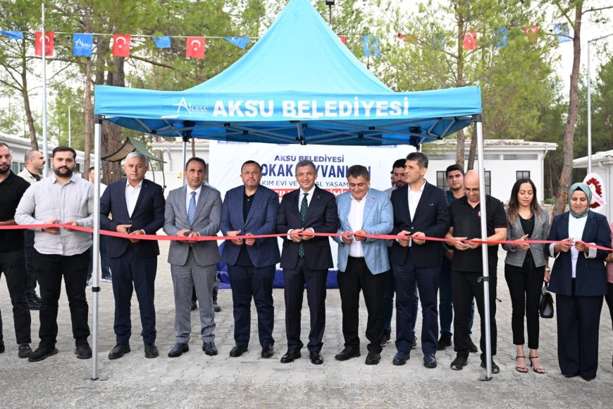 Aksu’da Sokak Hayvanları İçin Modern Bakımevi ve Doğal Yaşam Alanı Açıldı