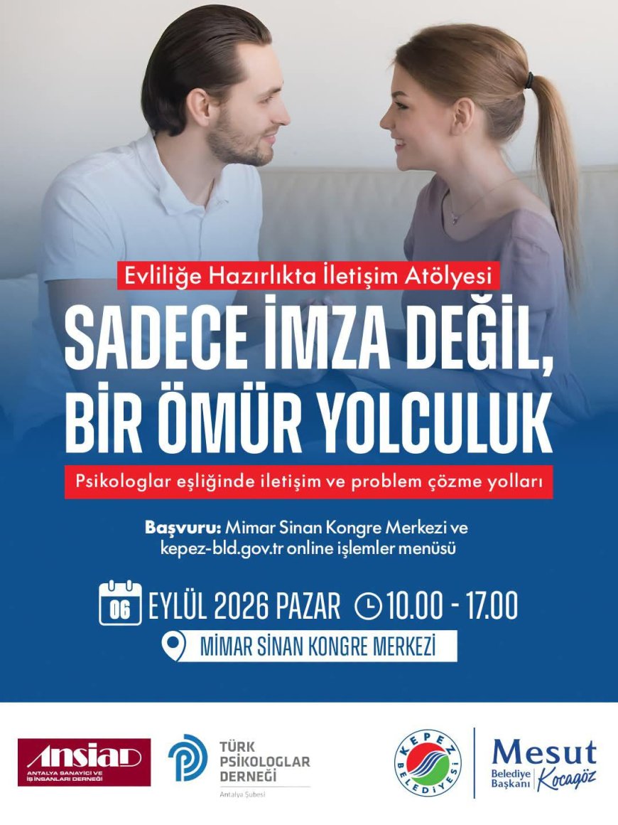 Kepez’de Evlilik Öncesi İletişim Atölyesi: Çiftlere Sağlıklı Başlangıç Desteği