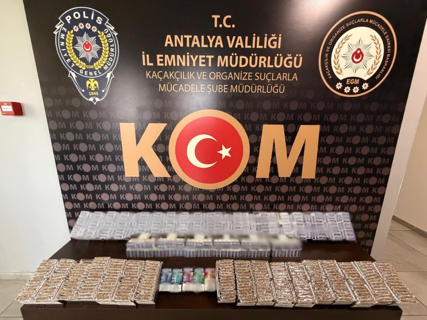 Antalya’da Kaçakçılık ve Organize Suç Operasyonları: 14 Şüpheli Tutuklandı