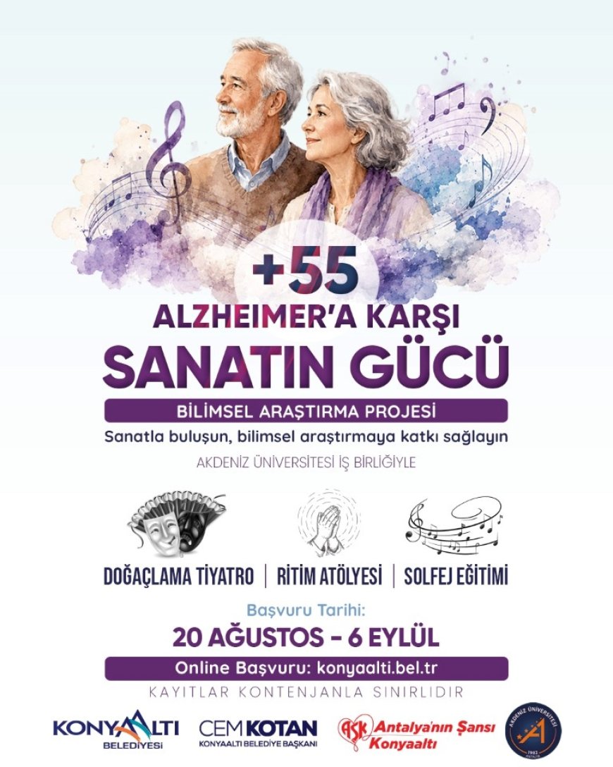 Konyaaltı’nda Alzheimer’a Karşı Sanatın Gücü: Bilimsel Projenin Kayıtları Başladı