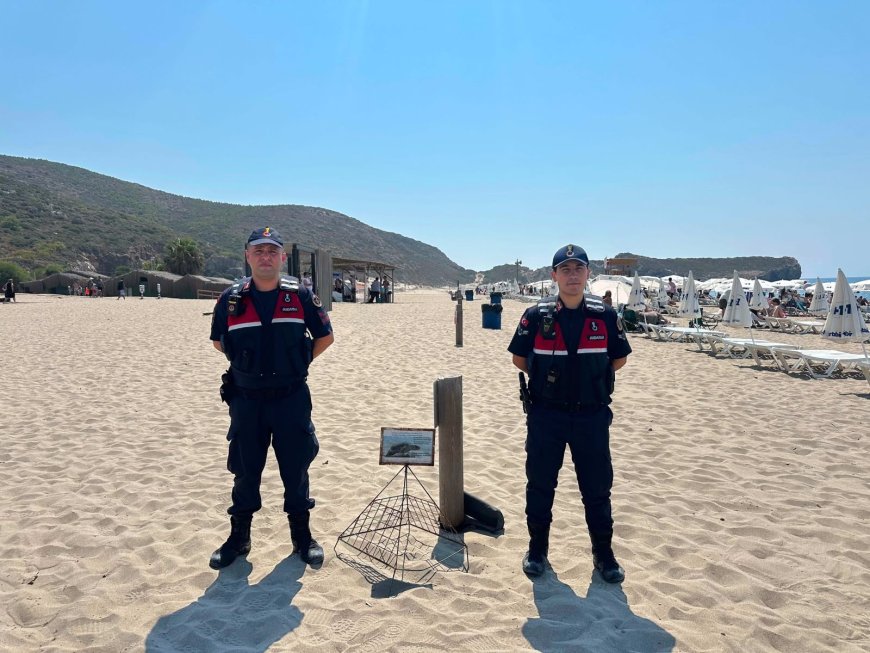 Patara’da Caretta caretta nöbeti: Jandarmadan yuvalama alanlarında denetim