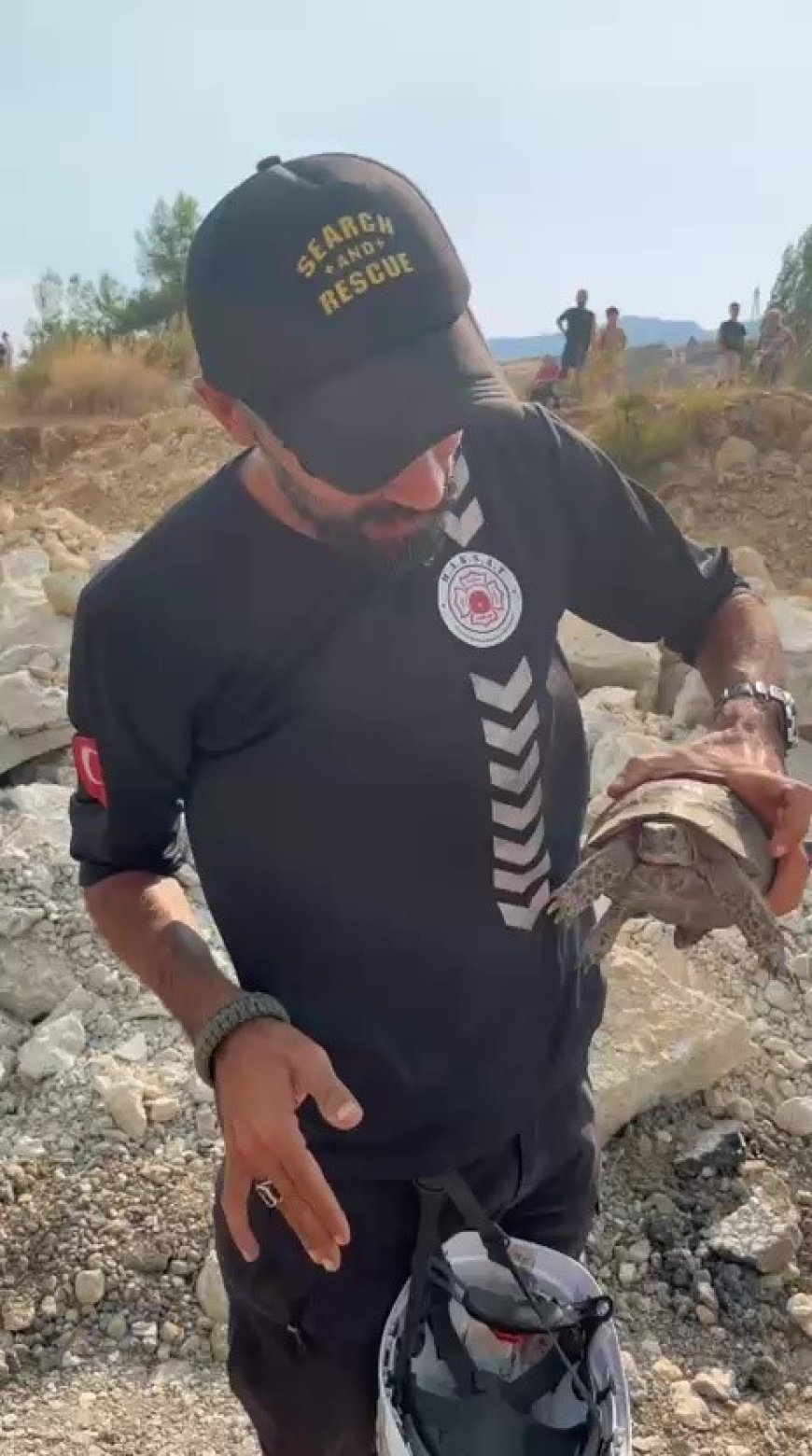 Kaş’taki Orman Yangınında Seferberlik: Koyunlar ve Kaplumbağa Alevlerden Kurtarıldı