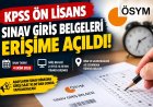 2026-KPSS Ön Lisans sınav giriş belgeleri erişime açıldı
