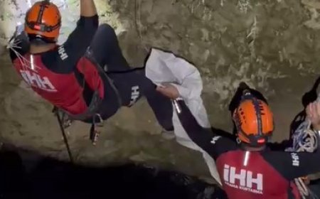 Alanya’da 10 Metrelik Su Kuyusunda Mahsur Kalan Kedi Kurtarıldı