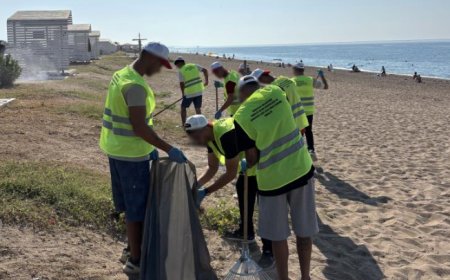 Manavgat’ta gönüllü hükümlüler çevre temizliğine katkı sağlıyor